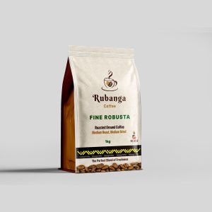 Rubanga Fine Robusta Roasted Ground Coffee 1kg